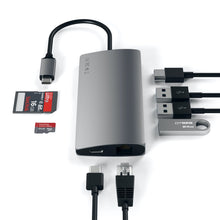 Load image into Gallery viewer, Satechi USB-C Multi-Port Adapter 4K HDMI w/ Ethernet V2 (Space Grey)