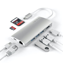 Load image into Gallery viewer, Satechi USB-C Multi-Port Adapter 4K HDMI w/ Ethernet V2 (Silver)