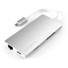 Satechi USB-C Multi-Port Adapter 4K HDMI w/ Ethernet V2 (Silver)