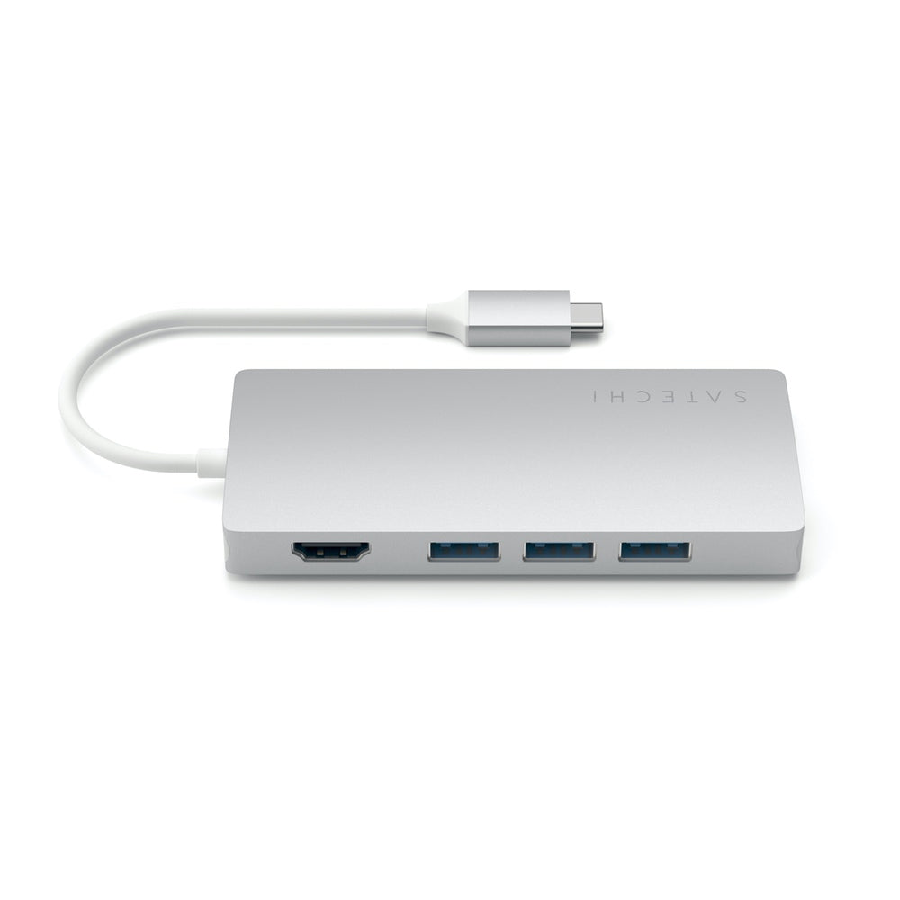 Satechi USB-C Multi-Port Adapter 4K HDMI w/ Ethernet V2 (Silver)