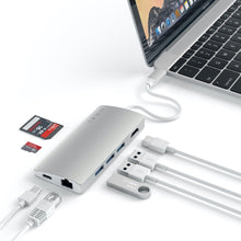 Load image into Gallery viewer, Satechi USB-C Multi-Port Adapter 4K HDMI w/ Ethernet V2 (Silver)