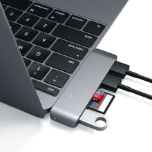 Load image into Gallery viewer, Satechi USB-C/USB 3.0 3-in-1 Combo Hub - Space Grey