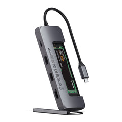 Satechi USB-C Hybrid Multiport Adapter with SSD Enclosure (Space Grey)