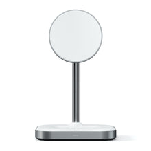 Load image into Gallery viewer, Satechi Magnetic 2-in-1 Wireless Charging Stand (Space Grey)
