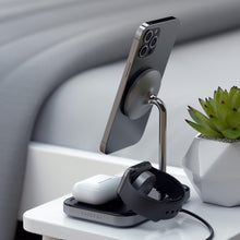 Load image into Gallery viewer, Satechi Magnetic 3-in-1 Wireless Charging Stand