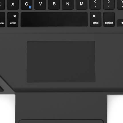 STM Trackpad & Keyboard Rugged Dux Case iPad 10.2 9th 8th 7th Bluetooth  - Black