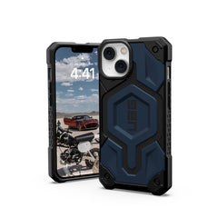 UAG Monarch Pro Rugged MagSafe Case iPhone 14 Plus 6.7 Mallard Blue