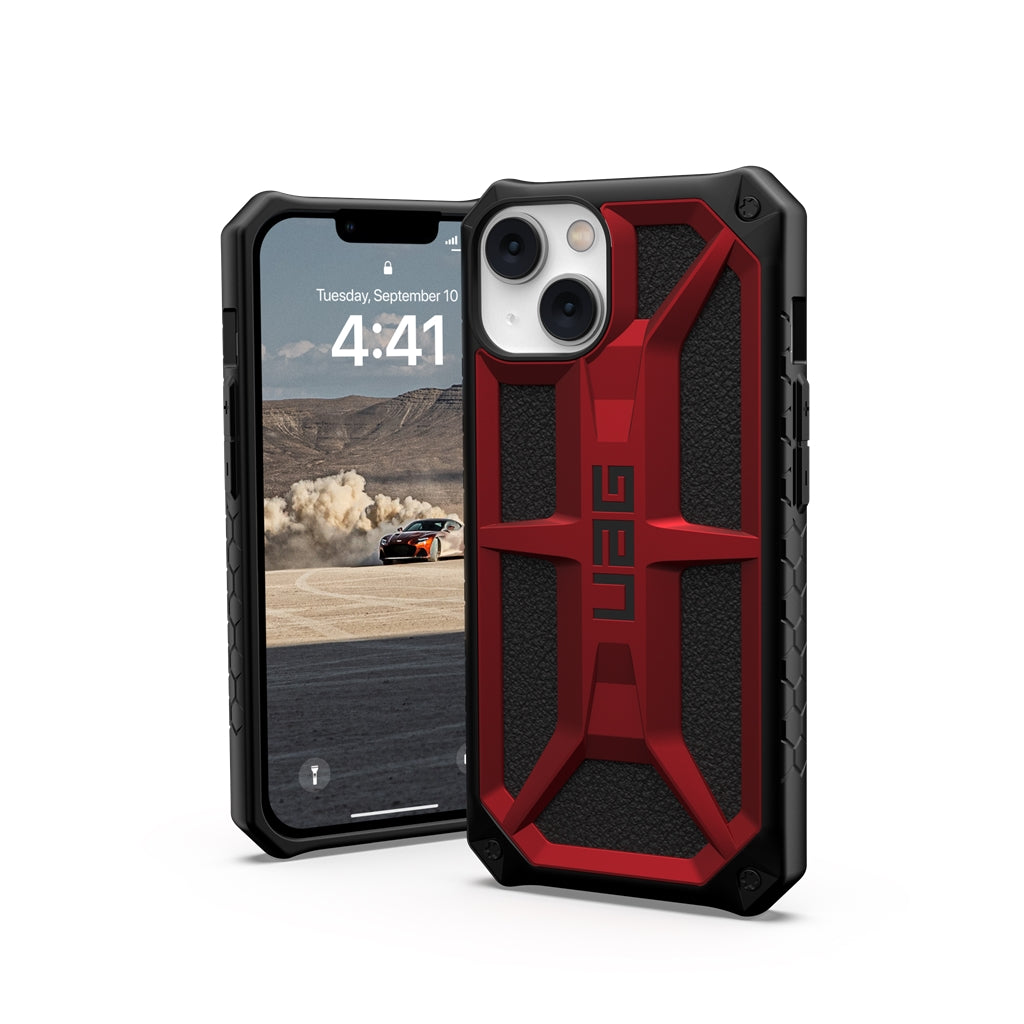 UAG Monarch Rugged Tough Case iPhone 14 / 13 Standard 6.1 Crimson Red