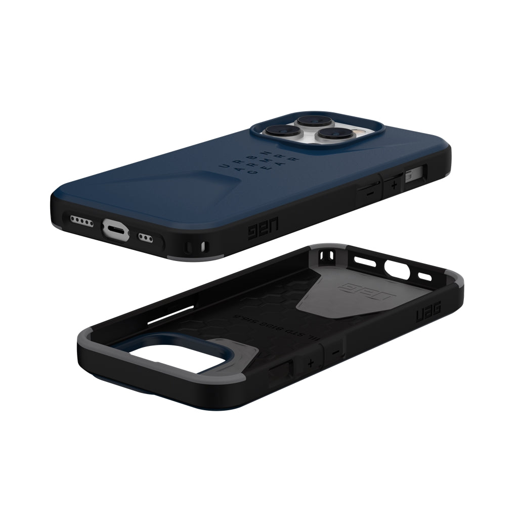 UAG Civilian Rugged Slim Case iPhone 14 Pro 6.1 Mallard Blue