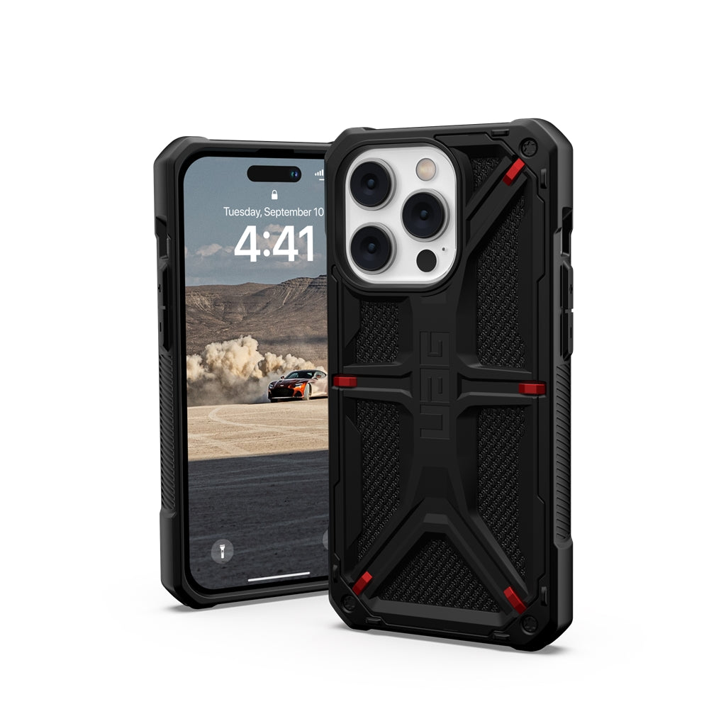 UAG Monarch Rugged Tough Case iPhone 14 Pro 6.1 Kevlar Black