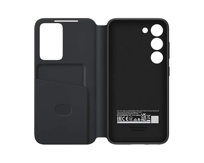 Samsung Official Smart View Wallet Case S23 Standard 6.1 inch - Black