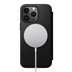 Nomad Modern Leather Folio w/ MagSafe For iPhone 13 Pro - BLACK - Mac Addict