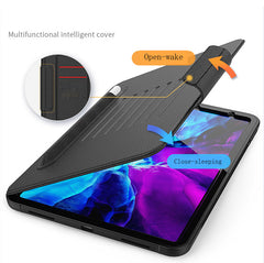 Folio Synthetic Leather Folio Case iPad Pro 11 & Air 5 & 4 with Kickstand - Black