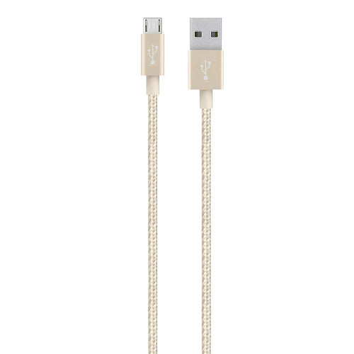 Belkin Mixit Metallic Micro USB to USB Type A Cable 1.2M - Gold