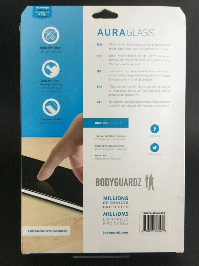 Bodyguardz Aura Glass Tempered Glass Screen Cover for iPad Mini 4