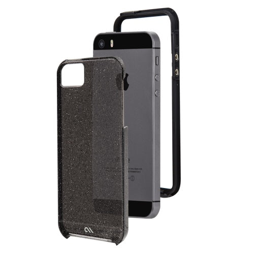 Case-Mate Sheer Glam Case suits iPhone SE - Noir / Clear Bumper 2