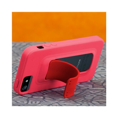 Case-Mate Snap iPhone 5 Case with Kickstand Lipstick Pink / Red CM022504 4