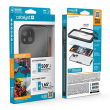 Load image into Gallery viewer, Catalyst Total Protection Waterproof Case iPhone 13 Standard 6.1 inch - Clear Black