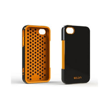 Load image into Gallery viewer, CDN Autocomb iPhone 4 / 4S- Case with Car Mount Black - Orange 2