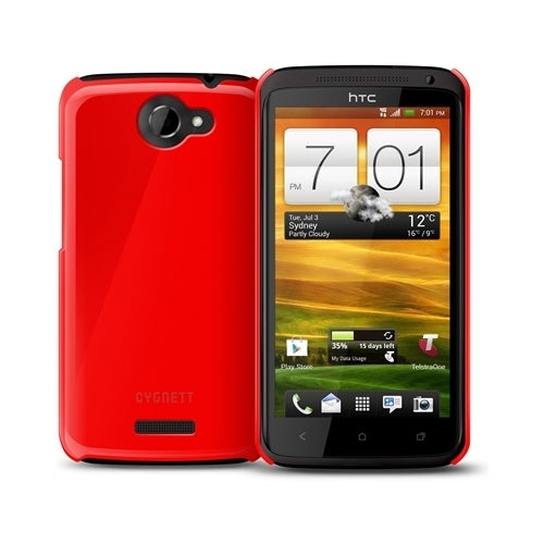 GENUINE Cygnett Form Gloss HTC One X and XL Case - Red 1