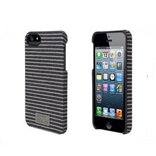 Load image into Gallery viewer, HEX FLEET CORE Denim Case for iPhone 5 Black Grey Stripe 1