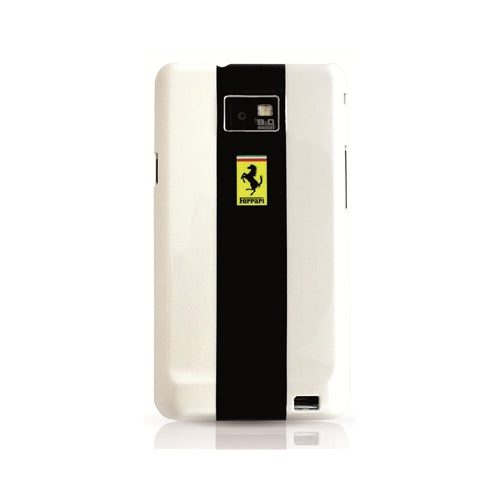 Ferrari Metallic Hard Case Samsung Galaxy S II 2 S2 White 1