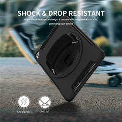 Rugged Protective Case Hand & Shoulder Strap iPad 5th & 6th 9.7 inch - Black 2