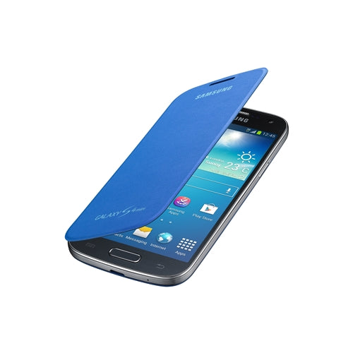 GENUINE Samsung Galaxy S4 Mini Flip Cover Case Optus Edition - Sky Blue 4