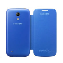 Load image into Gallery viewer, GENUINE Samsung Galaxy S4 Mini Flip Cover Case Optus Edition - Sky Blue 1