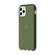 Load image into Gallery viewer, Griffin Survivor Clear Slim Protective Case iPhone 11 Pro - Green 3