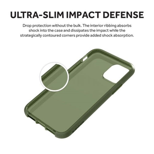 Griffin Survivor Clear Slim Protective Case iPhone 11 Pro - Green 1
