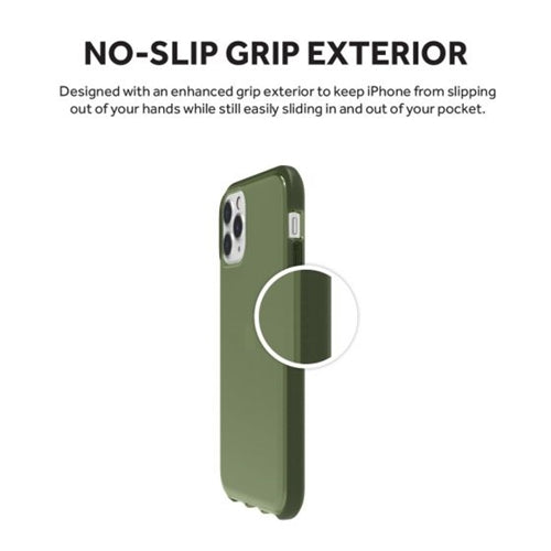 Griffin Survivor Clear Slim Protective Case iPhone 11 Pro - Green 2