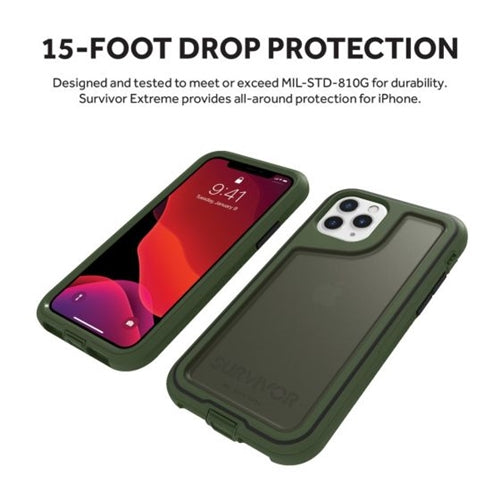 Griffin Survivor Extreme Rugged Case for iPhone 11 Pro - Green 4