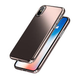 Caudabe Lucid Clear Ultra Slim Metallic Finish Case For iPhone X & XS - ROSE GOLD