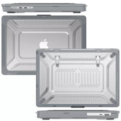 Rugged Protective & Heavy Duty Case Macbook Air 13.6 M3/M2 - Clear Grey