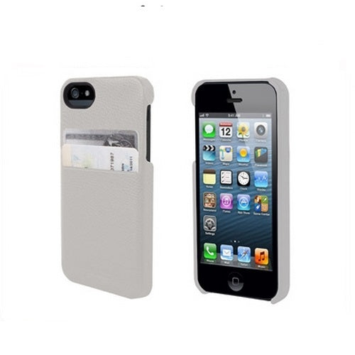 HEX SOLO Genuine leather Wallet Case for iPhone 5 Torino White 1
