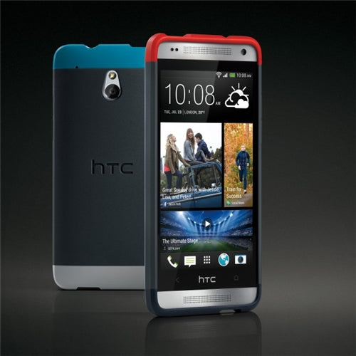 Genuine HTC One Mini HC C850 Double Dip Hard Shell Case 99H11216-00 - Red / Blue 3