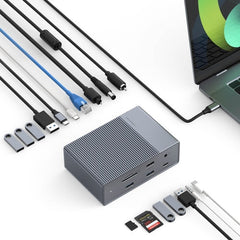 HyperDrive GEN2 16-Port Thunderbolt 3 Docking Station - Silver
