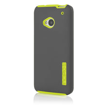 Load image into Gallery viewer, Incipio DualPro Tough Case for HTC One (M7) - Charcoal Gray / Neon Yellow 1