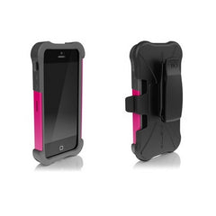 Ballistic SG Maxx Tough iPhone 5 Case with Belt Clip - Charcoal / Pink 1