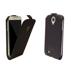Genuine Lamborghini Leather Flip Case Samsung Galaxy S 4 IV S4 GT-i9500 Black 1