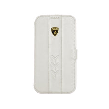 Load image into Gallery viewer, Genuine Lamborghini Leather Wallet Case Samsung Galaxy S 4 IV S4 GT-i9500 White 2