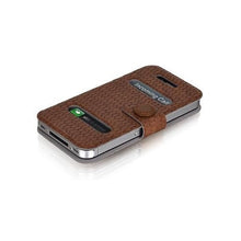 Load image into Gallery viewer, LUXA2 Lille Case suits Apple iPhone 4 / 4S LHA0048-B - Weaving Pattern Brown 3