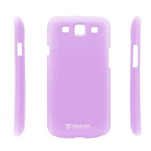 Metal-Slim Samsung Galaxy S3 i9300 Case and Screen Protector - Purple 1