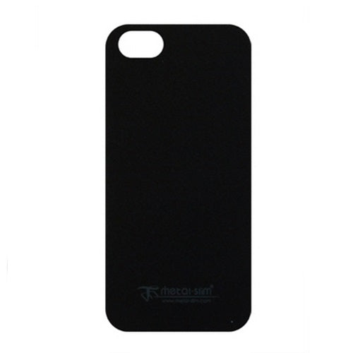 Metal-Slim Sandy Coating New Apple iPhone 5 Case and Screen Protector - Black 1