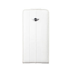 Mini Cooper iPhone 4 / 4S Stripes Leather Flip Case White 1