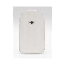 Load image into Gallery viewer, Mini Cooper iPhone 4 / 4S Stripes Leather Sleeve Case White 1