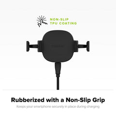 Mophie Wireless Charge Stream Vent Mount for iPhone Xs/X & Samsung Black 3