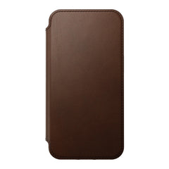 Nomad Modern Leather Folio Case iPhone 15 Pro Max - Brown