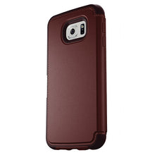 Load image into Gallery viewer, OtterBox Strada Case for Samsung Galaxy S6 - Warm Black / Maroon 7